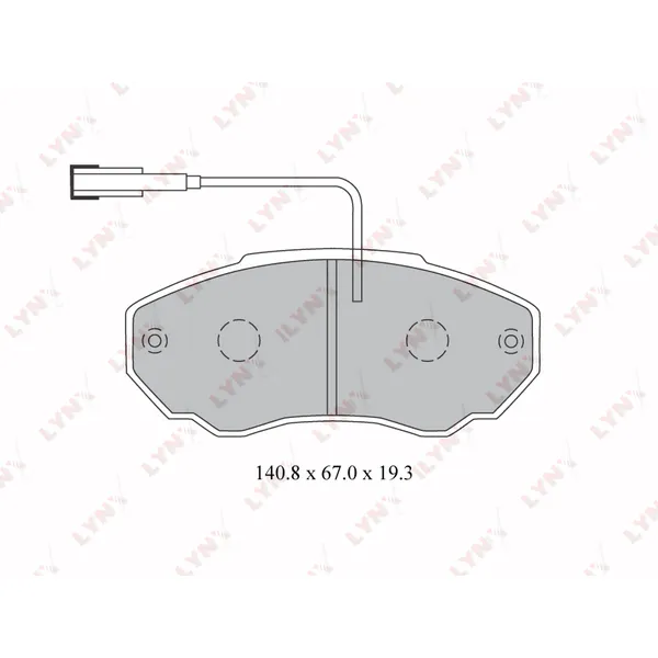 Колодки передние LYNXauto BD-2215