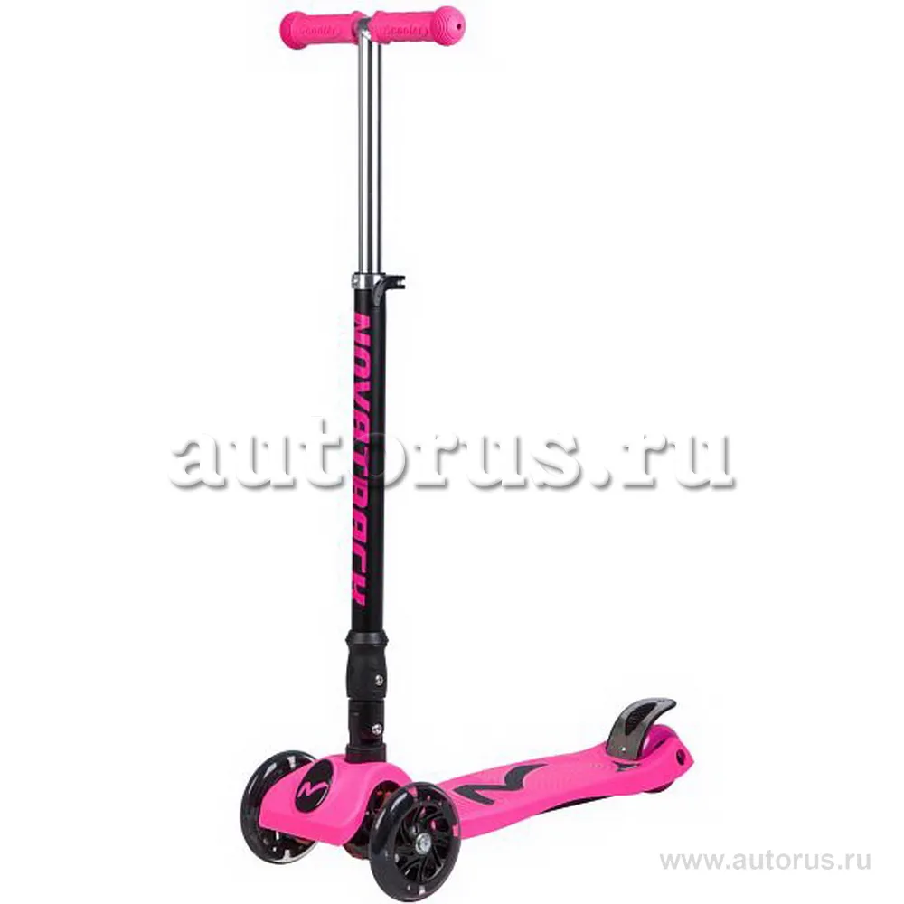 Самокат 3-х колесный Кикборд детский RainBow складной 60 кг розовый 120F.RAINBOW.PN8