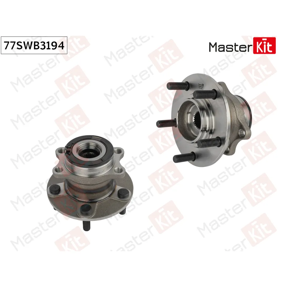 Ступица с подшипником MITSUBISHI ASX/OUTLANDER XL II 07- зад, AWD MASTERKIT 77SWB3194