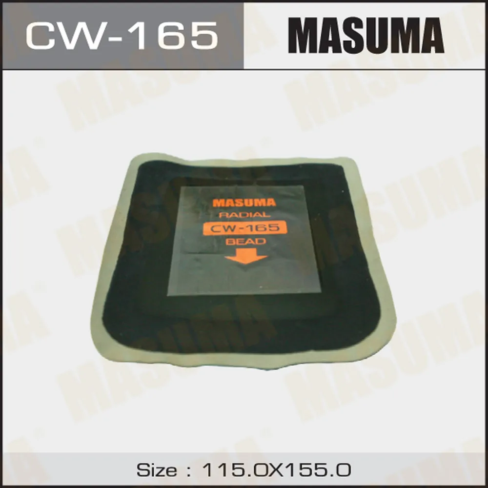 Заплатки кордовые 155х115mm 4 слоя корда MASUMA CW-165