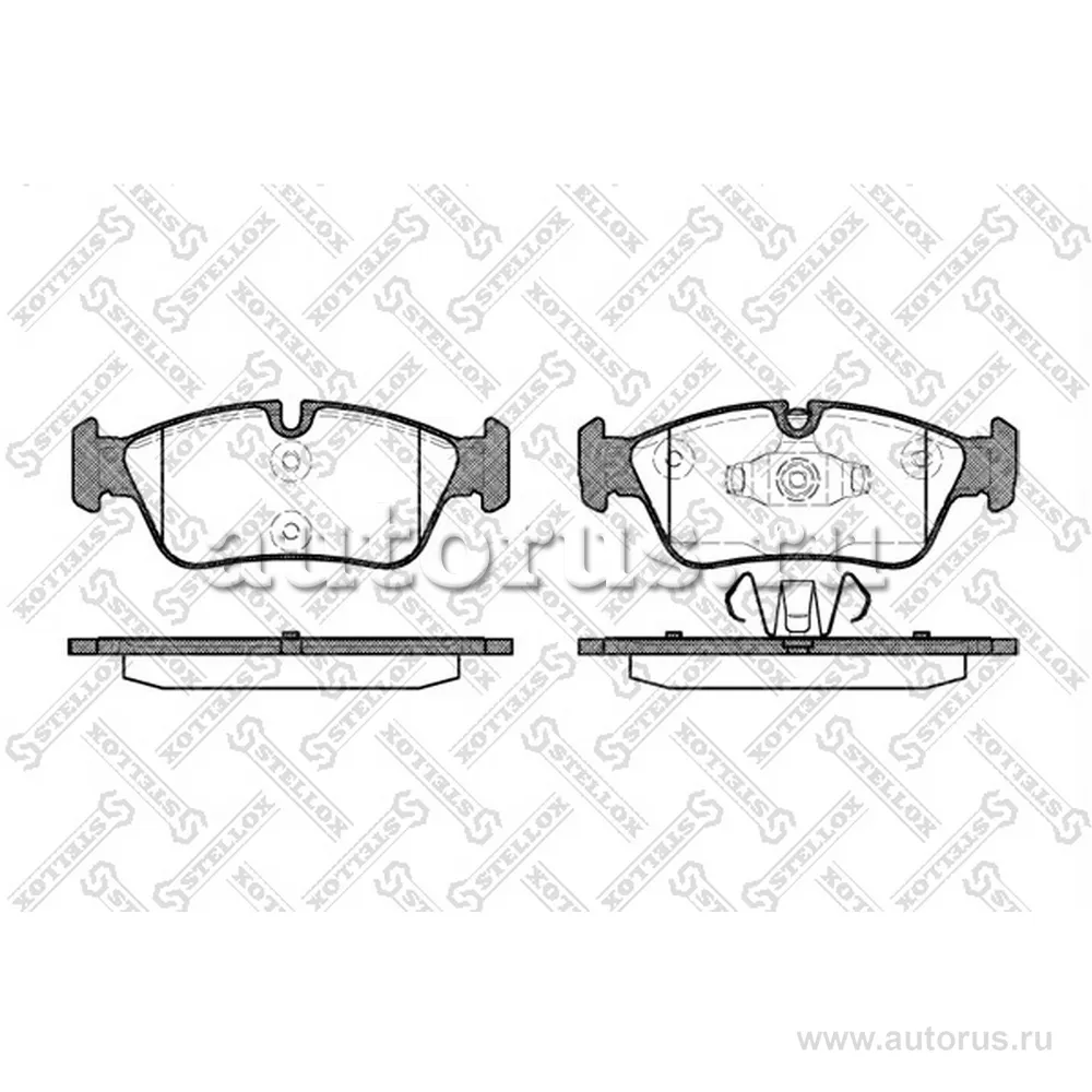 Колодки дисковые п. BMW E87/E90/E91 1.8/2.0i/2.0D 04> STELLOX 395 060-SX