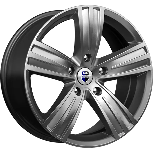 Диск литой R17 7.5J 5x120/72.6 ET43 КИК да Винчи Дарк платинум 71972