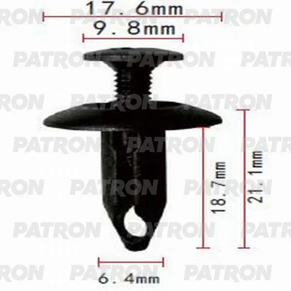 Клипса пластмассовая Ford,GM применяемость: внутренняя отделка PATRON P37-0753