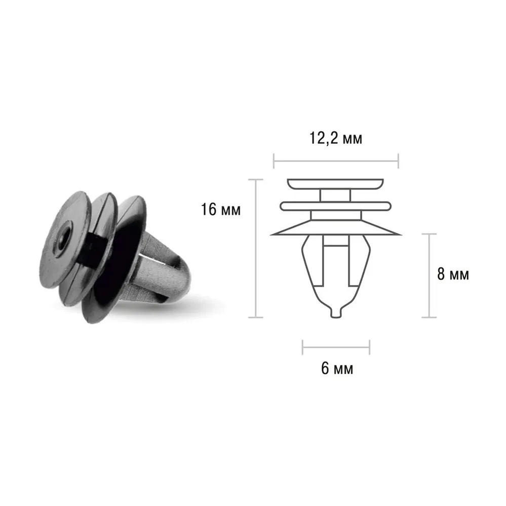 Клипса TOYOTA/NISSAN/MITSUBISHI 001 SKYWAY 0155307111 SKYWAY S05601001