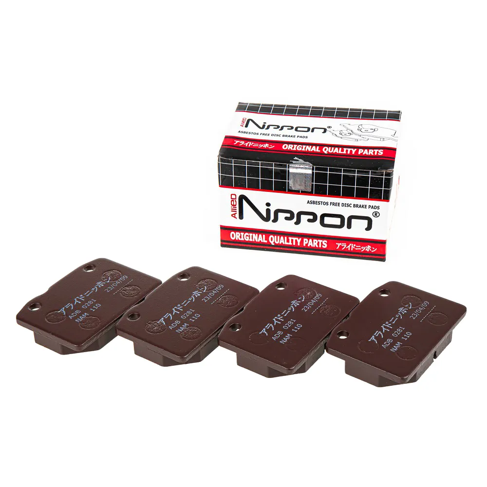 Колодки тормозные передние ВАЗ 0107 , 0281, 4шт. ALLIED NIPPON ADB 0281