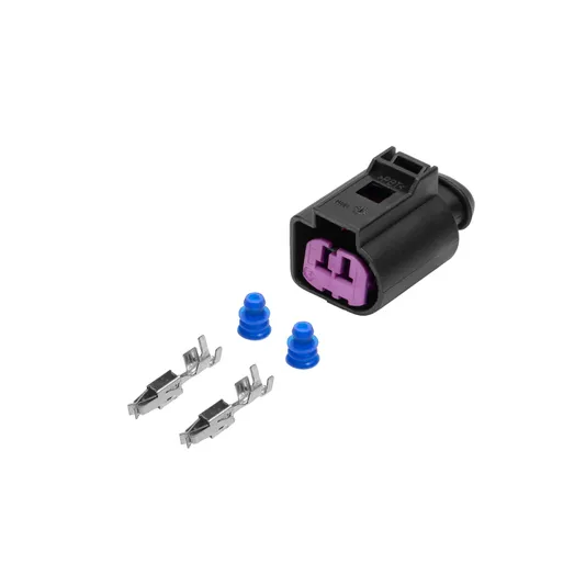 Разъем 1J0973772 (2pin) 2 контакта аккумуляторной батареи + для Audi, Seat, Skoda, Volkswagen; генератора для Audi, Skoda, Volkswagen.