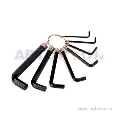 Набор ключей Г-образных HEX 2,0-10 мм 8пр TOYA 56380