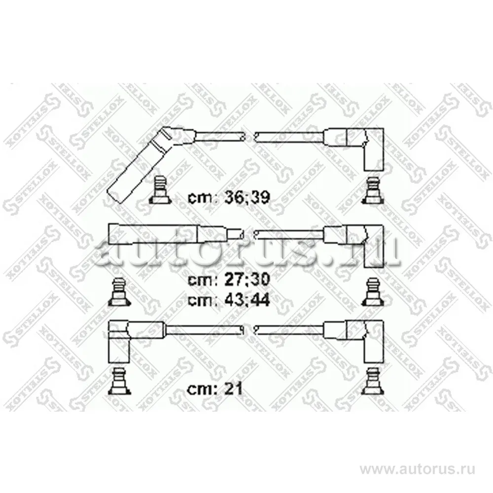 К-кт проводов Jeep Cherokee/Gr. Cherokee/Wrangler 4.0 88> STELLOX 10-38209-SX