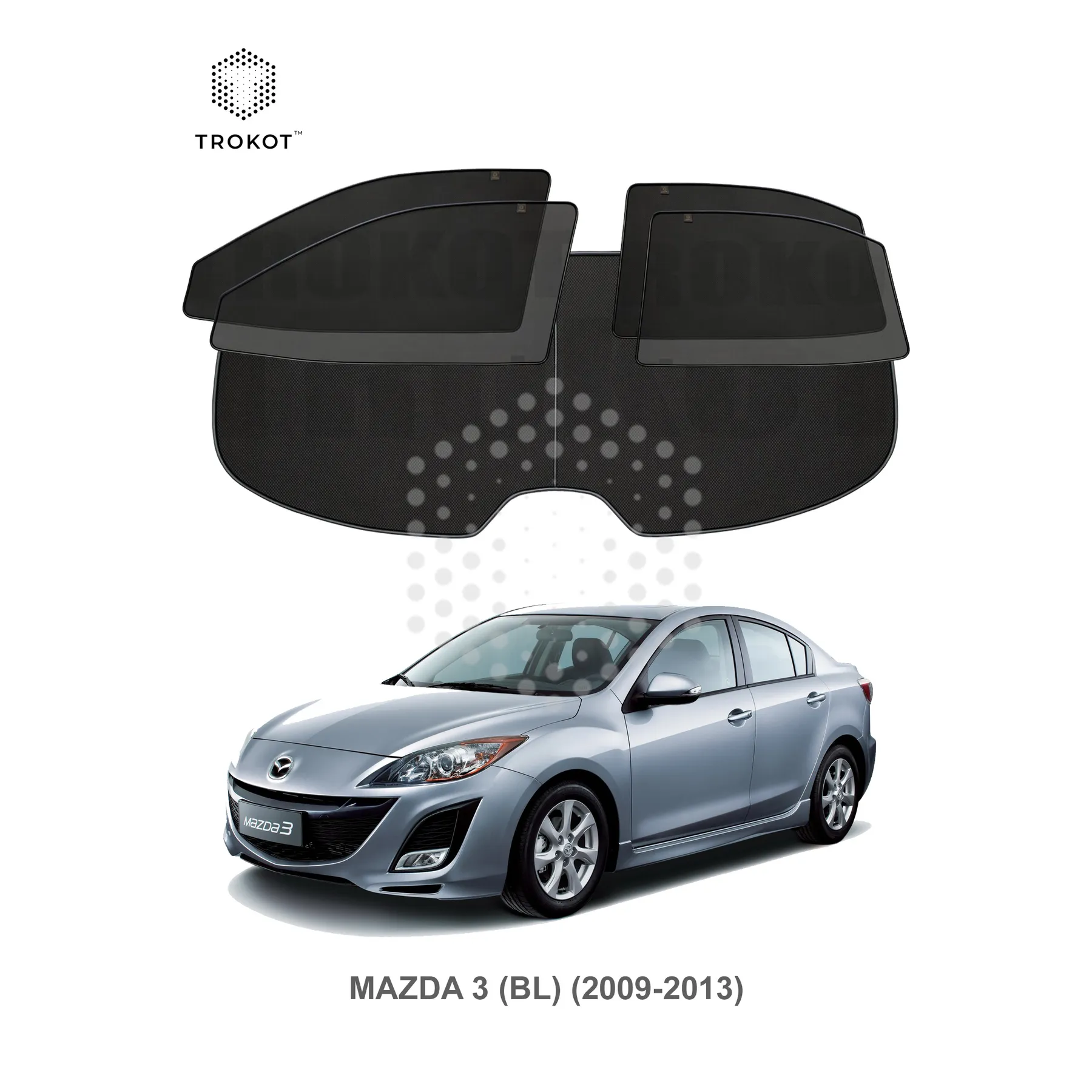 Полный комплект из 5 экранов Mazda 3 (2) (BL) (2009-2013)