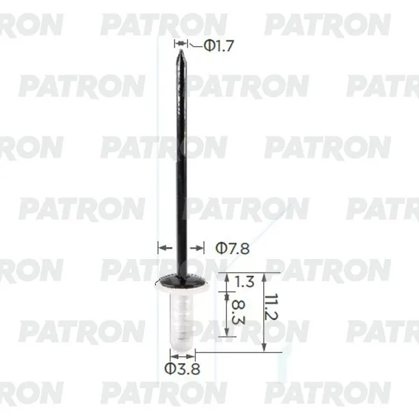 Заклепка TOYOTA применяемость: заклепка PATRON P37-1424