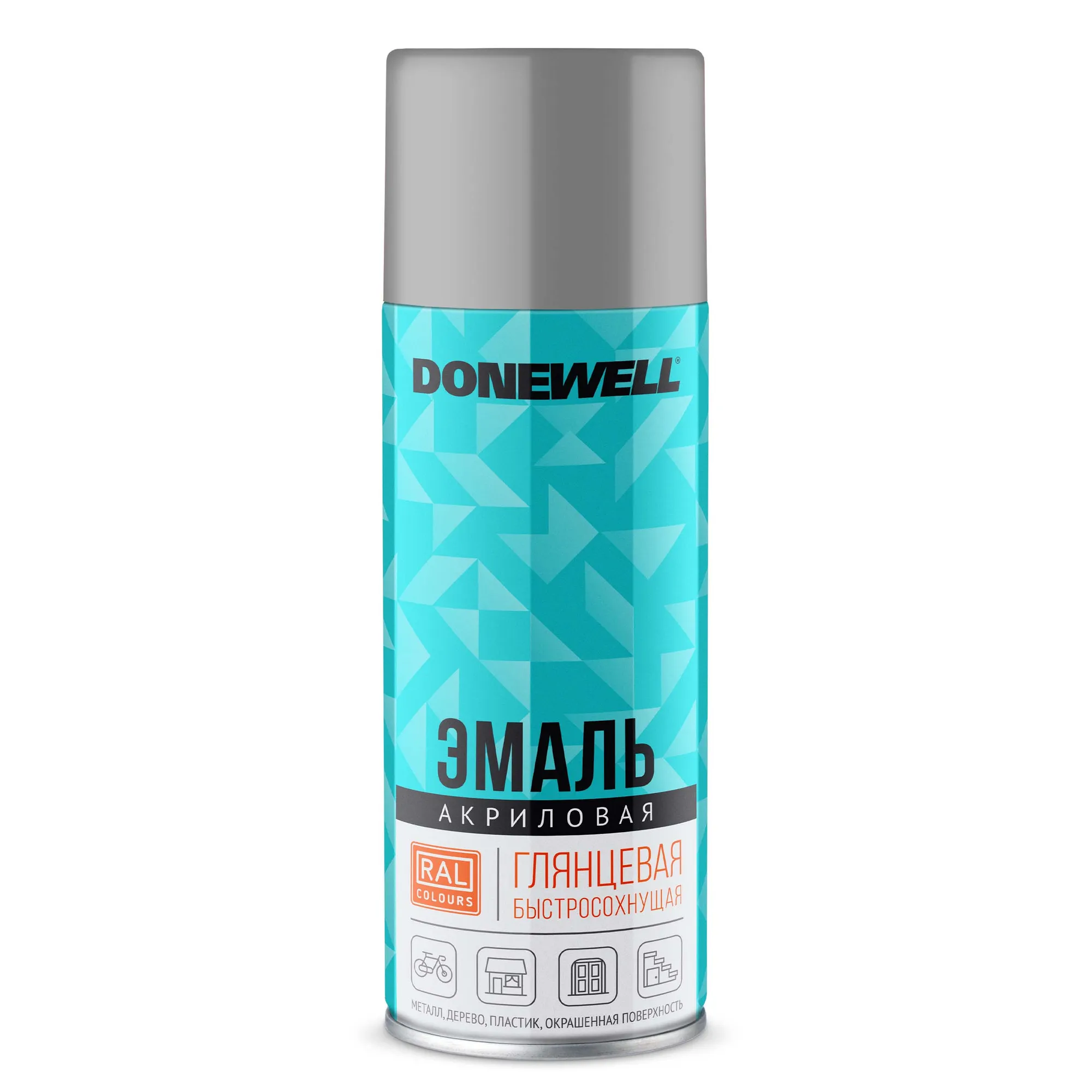 Эмаль универсальная акриловая RAL 7040 серая глянцевая DONEWELL DONEWELL DWA7040