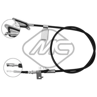 Трос ручника NIS ALMERA TINO ALL SX L Metalcaucho 82341