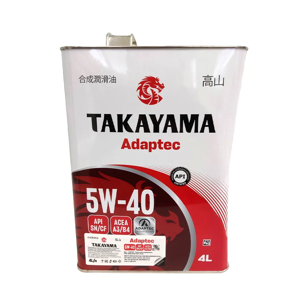 Масло моторное Takayama SAE 5W-40 4 л УЦЕНКА! 605587-N7