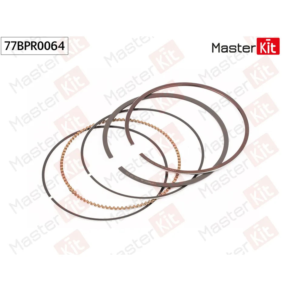Кольца поршневые (к-т на 1 поршень) (STD) HYUNDAI/KIA G4KD MASTERKIT 77BPR0064