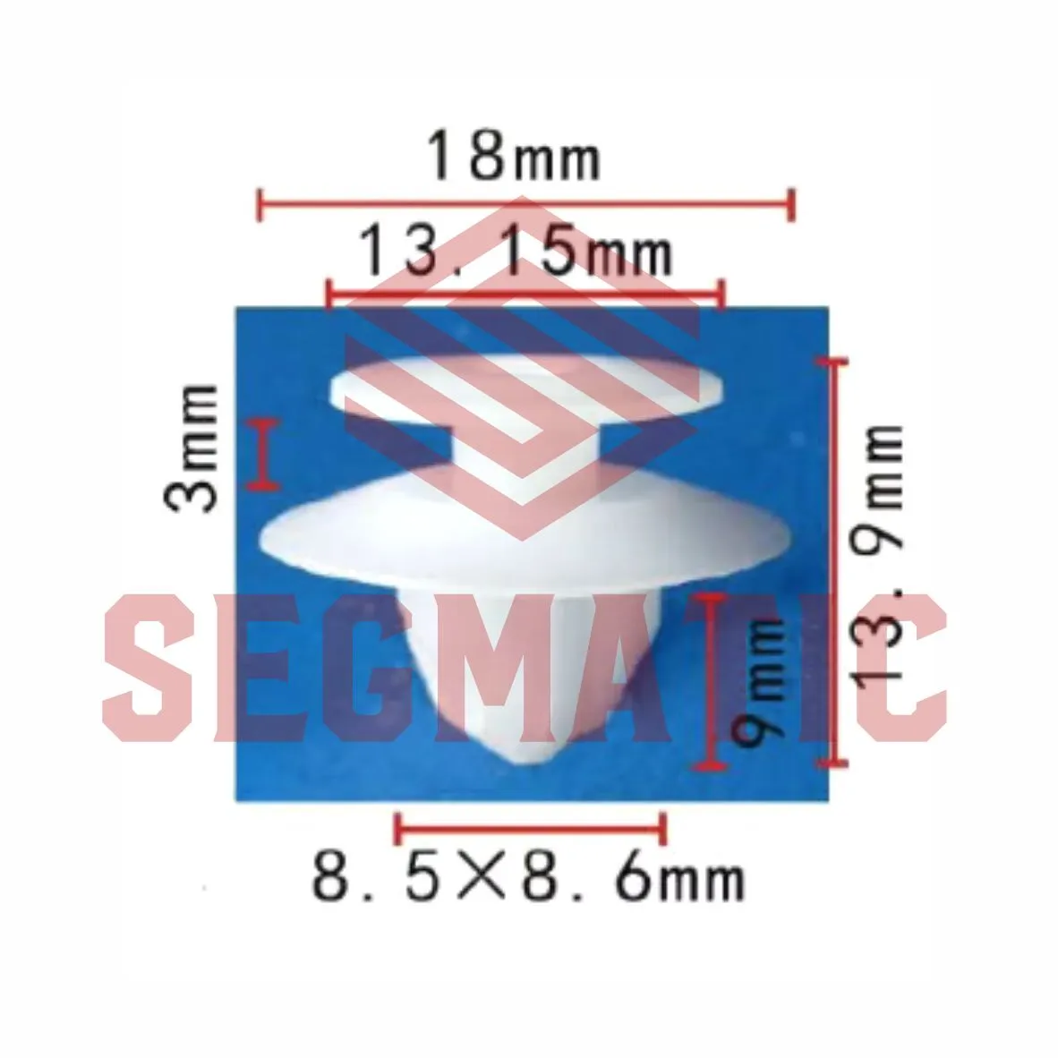 Клипса пластмассовая MITSUBISHI SEGMATIC SG70203466