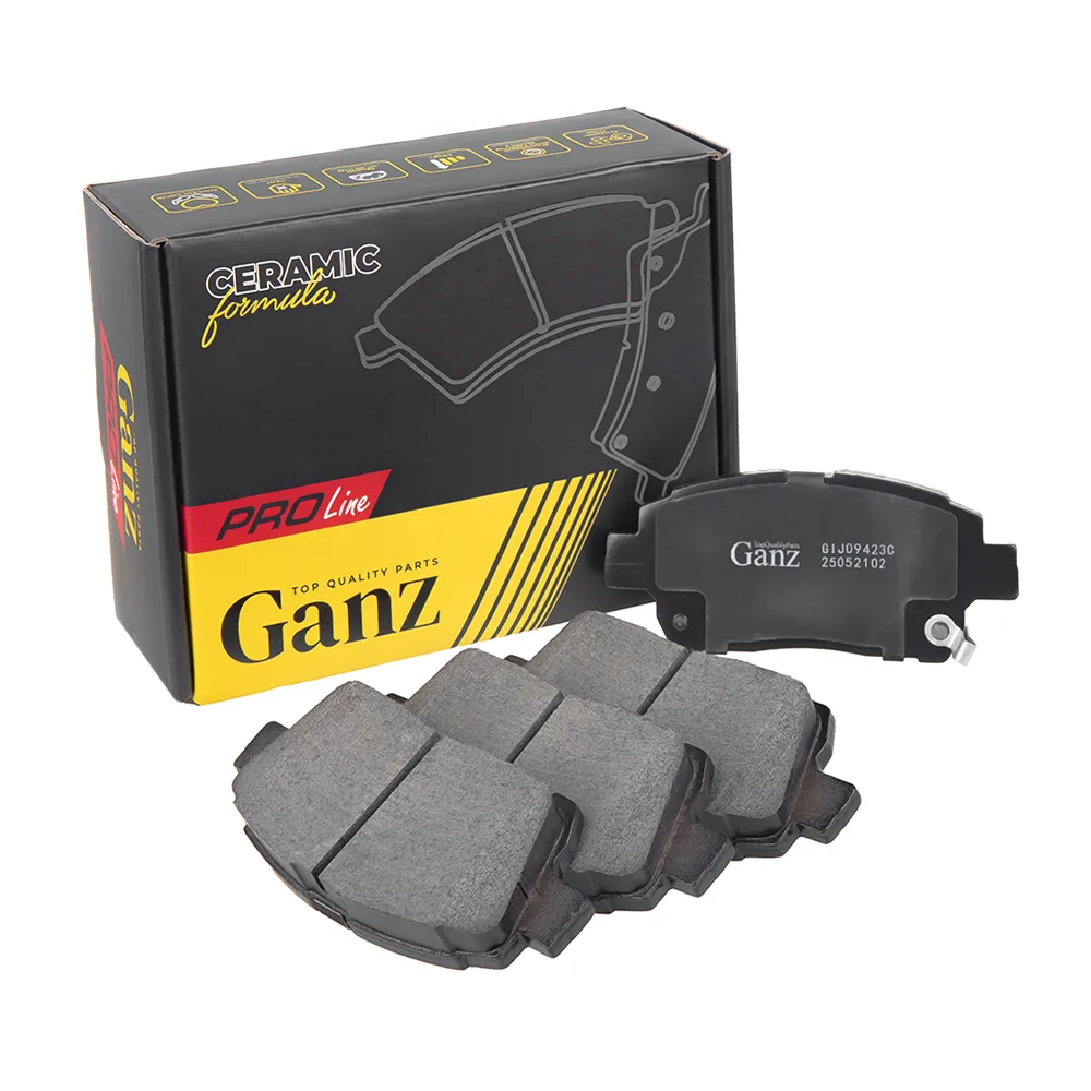 Колодки тормозные передние PRO-Line Ceramic для GEELY/LIFAN/TOYOTA YARIS (CP10) GANZ GIJ09423C