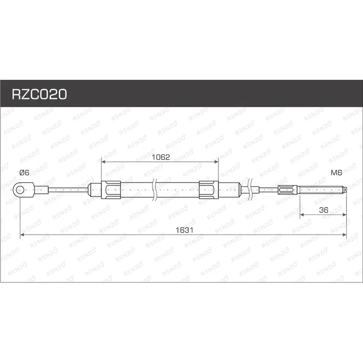 Тросы стояночного тормоза RENZO RZC020