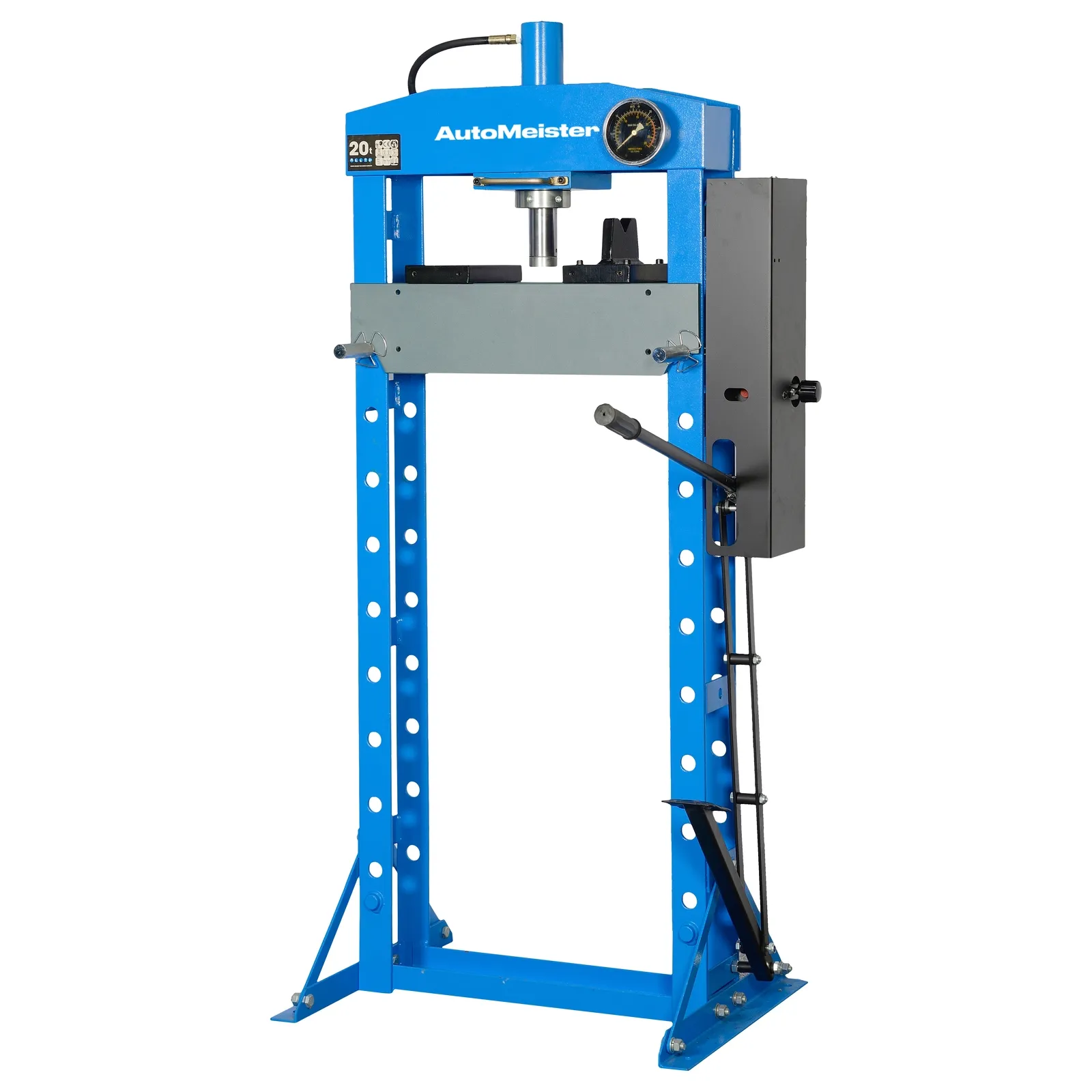 Пресс гидравлический 20 тонн, ножной и ручной привод AutoMeister 74155