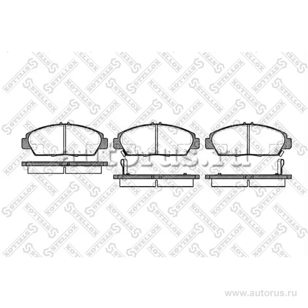 Колодки дисковые п. Honda Accord/Prelude 2.0 &16V 92>, Rover 600 1 STELLOX 417 002B-SX