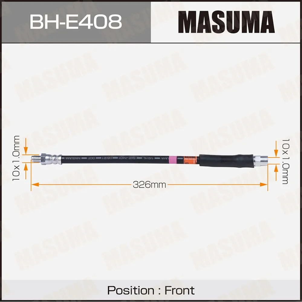 Шланг тормозной MASUMA BMW- /rear/ 5-SERIES (E60), 7-SERIES (E66) MASUMA BHE408
