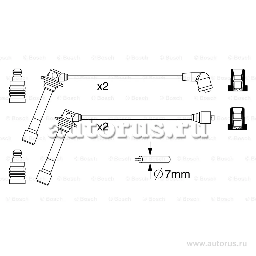 Комп.проводов FORD FORD BOSCH 0 986 357 241