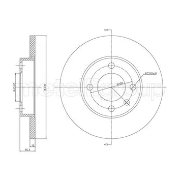 Диск тормозной METELLI 230053