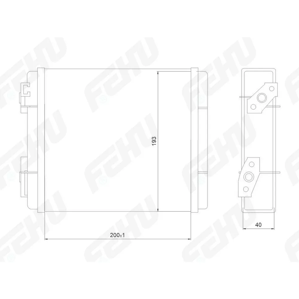 Радиатор отопителя (сборный) VAZ 2104-05 FEHU FRH1060m