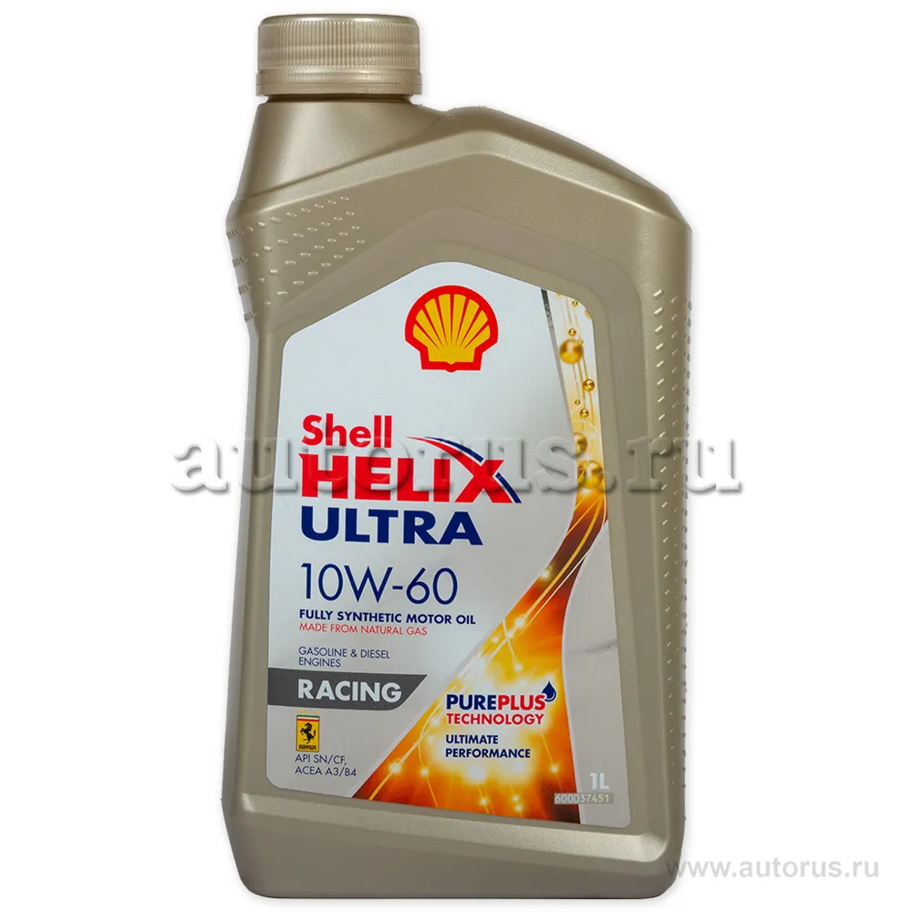 Масло моторное SHELL Helix Ultra Racing 10W-60 синтетическое 1 л 550046411