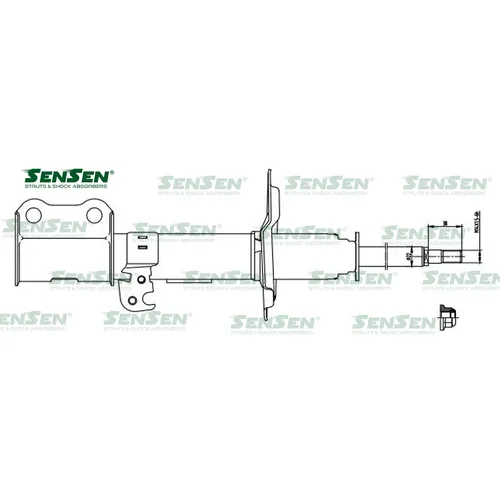 Аморт. перед. прав. газ Toyota Avensis Verso 01-09 SENSEN 42140606