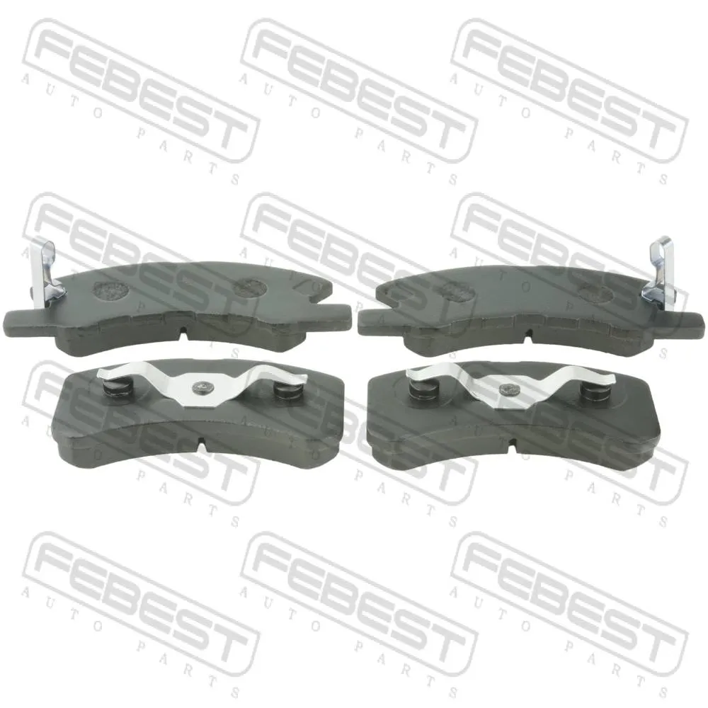 Колодки тормозные передние (с прижимной скобой) FEBEST 0401-A05AF