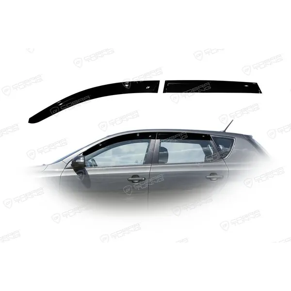 Дефлектора на окна Kia Ceed I Hb 5d 2007-2012EuroStandard деф.окон Cobra Tuning KE10407