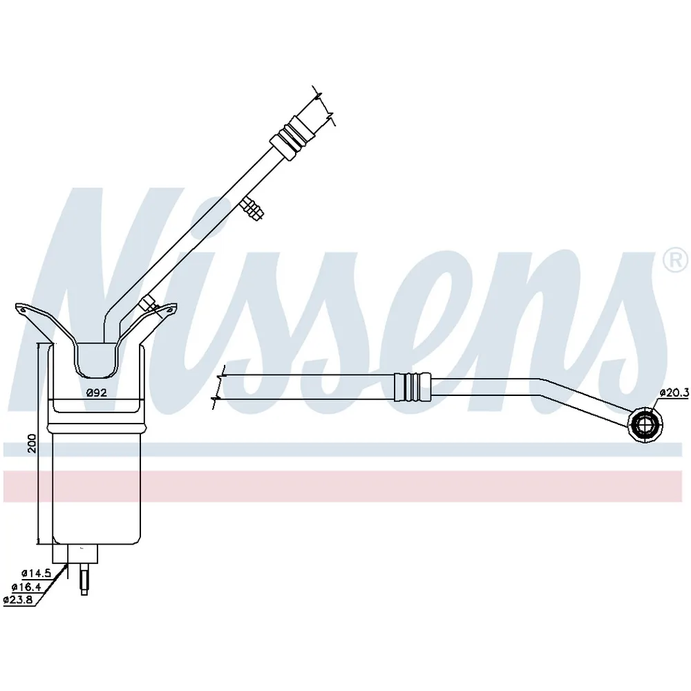 Осушитель кондиционера NISSENS 95330