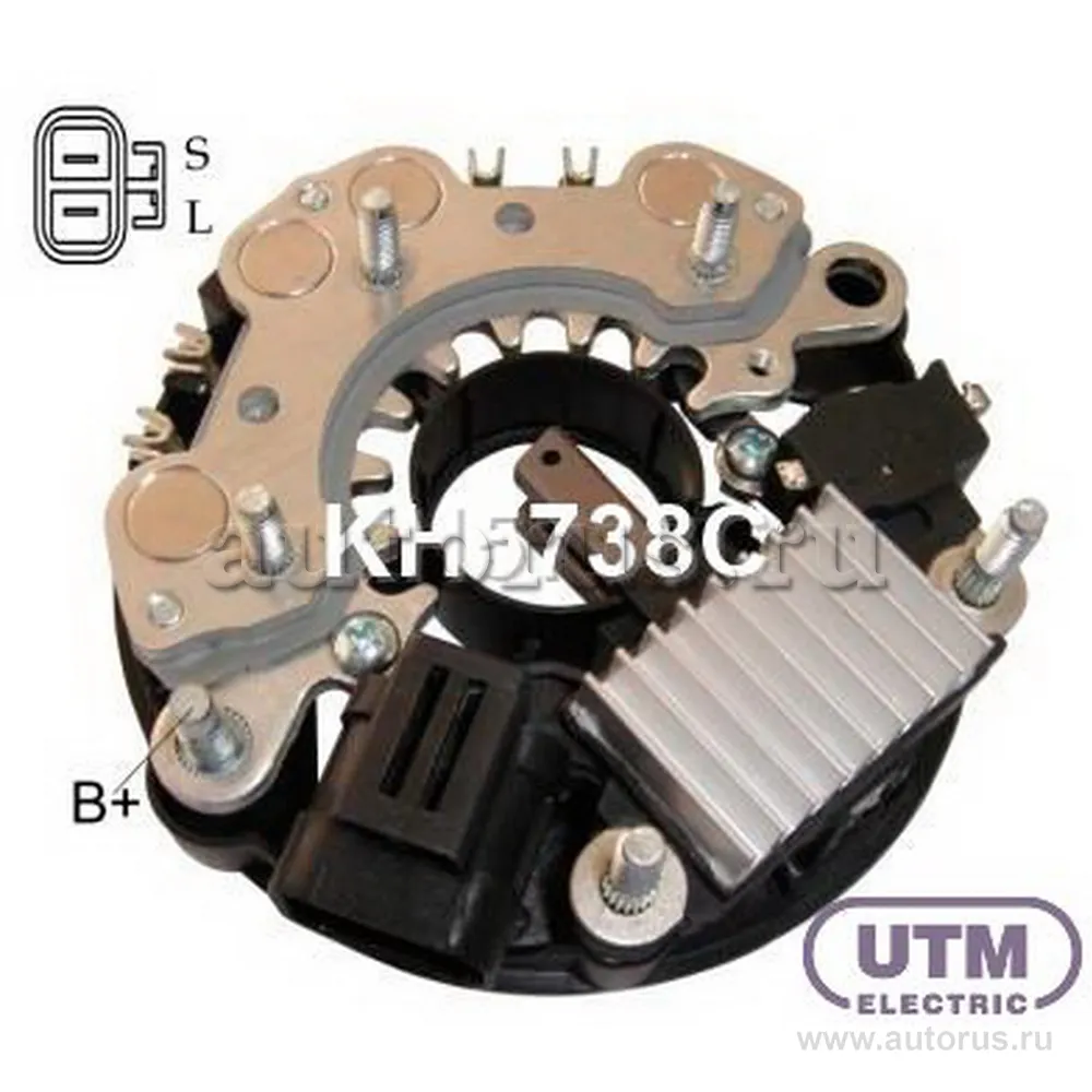 Регулятор+диодный мост генератора UTM KH5738C