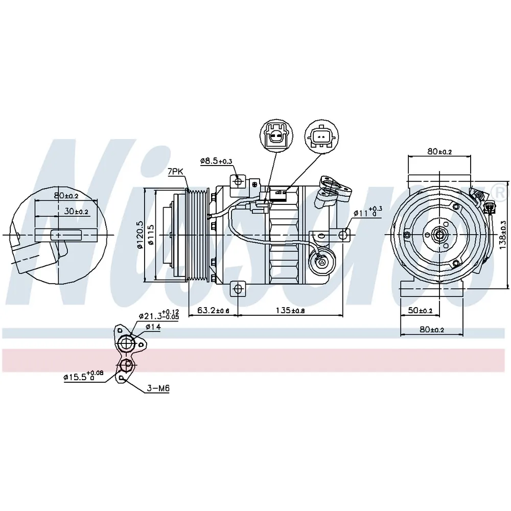 Компрессор кондиционера NISSENS 89392