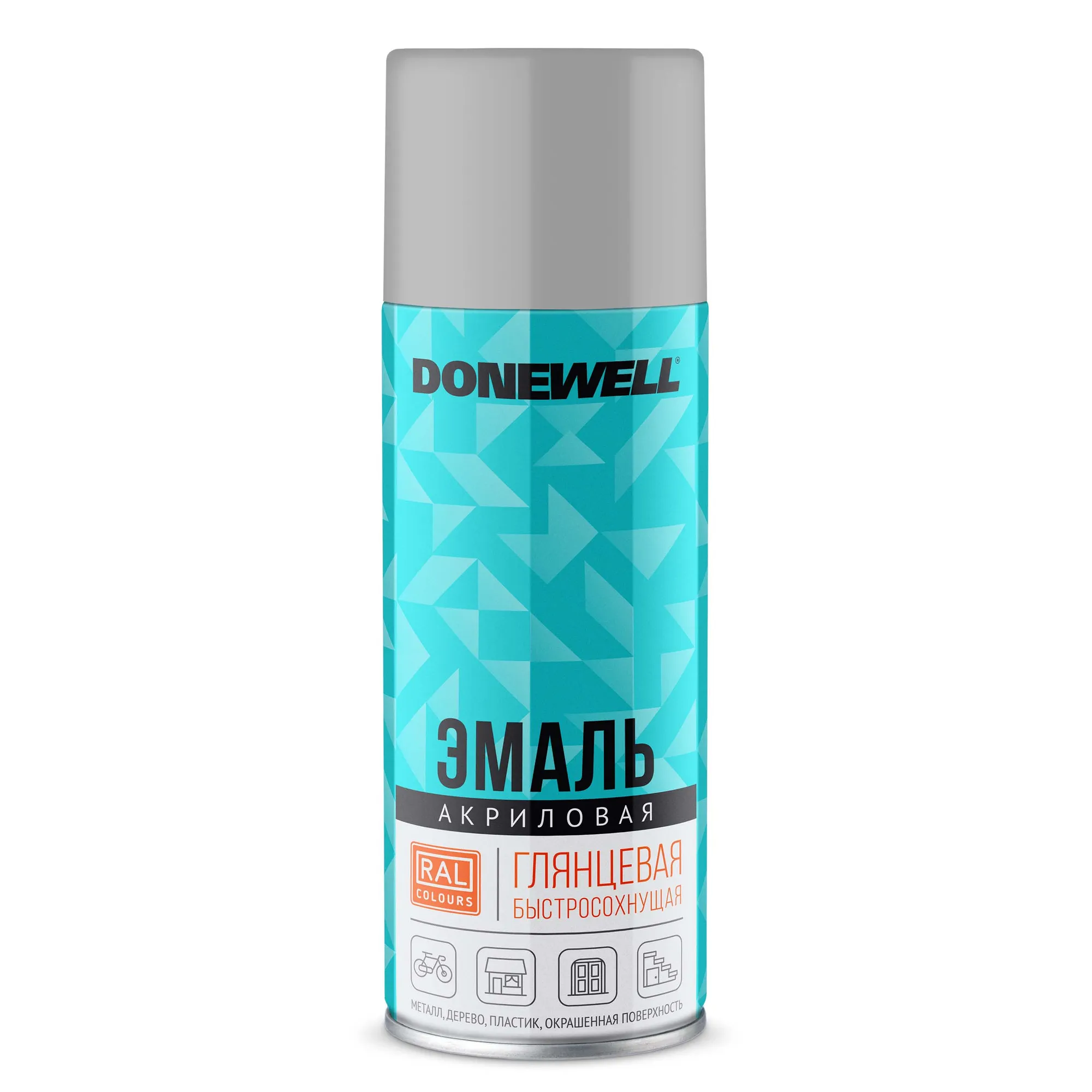 Эмаль универсальная акриловая RAL 7035 светло-серая глянцевая DONEWELL DONEWELL DWA7035