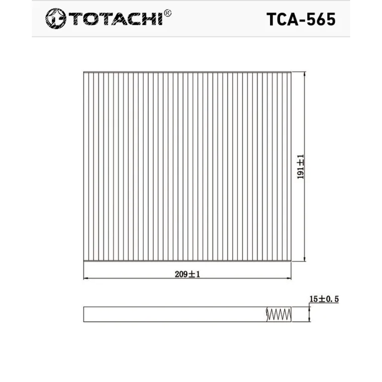 Фильтр салона TOTACHI TCA-565 97133-4L000 CU 21 008 TOTACHI TCA-565