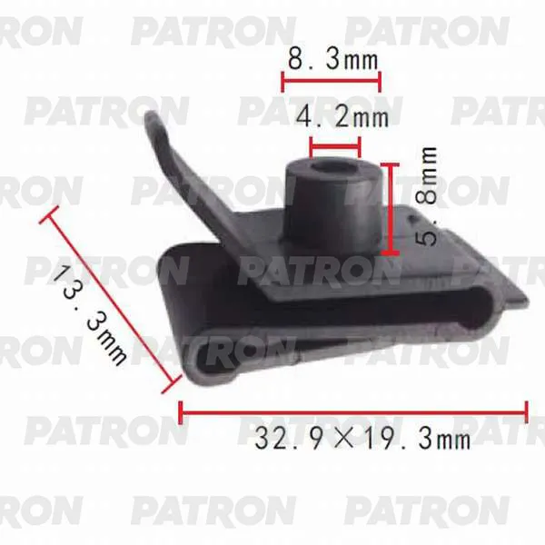 Клипса пластмассовая GM, Lexus, Mazda, Toyota применяемость: подкрылок, PATRON P370020