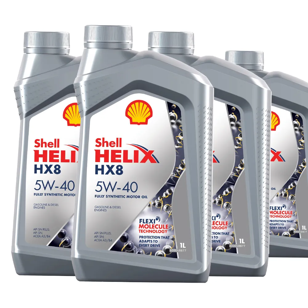 Масло моторное SHELL Helix HX8 SN+ 5W-40 синтетическое 4 л 550051580_комплект