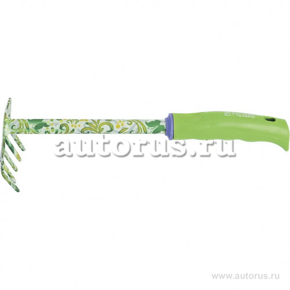 Грабли 5-зубые, 85x310 мм, стальные, пластиковая рукоятка, Flower Green Palisad 62039 PALISAD 62039