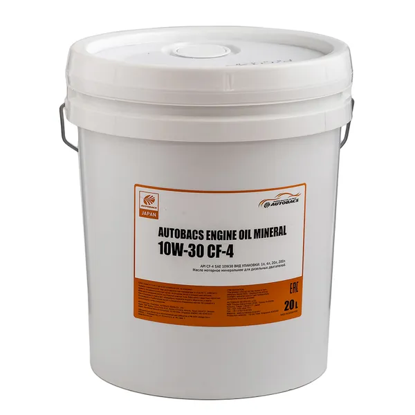 Масло моторное AUTOBACS ENGINE OIL MINERAL 10W-30 минеральное 20 л A00032069