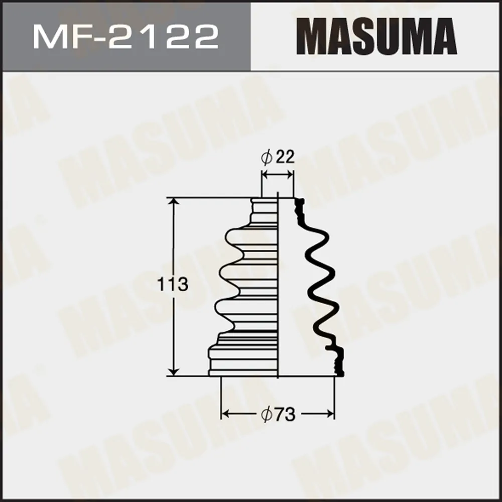 Пыльник ШРУСа SUBARU ALCYONE SVX MASUMA MF-2122