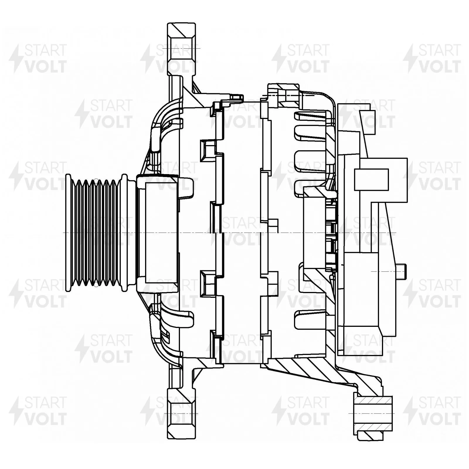 Генератор 110A для Fiat Ducato (06-)/Iveco Daily (06-) 2.3D STARTVOLT LG 1683