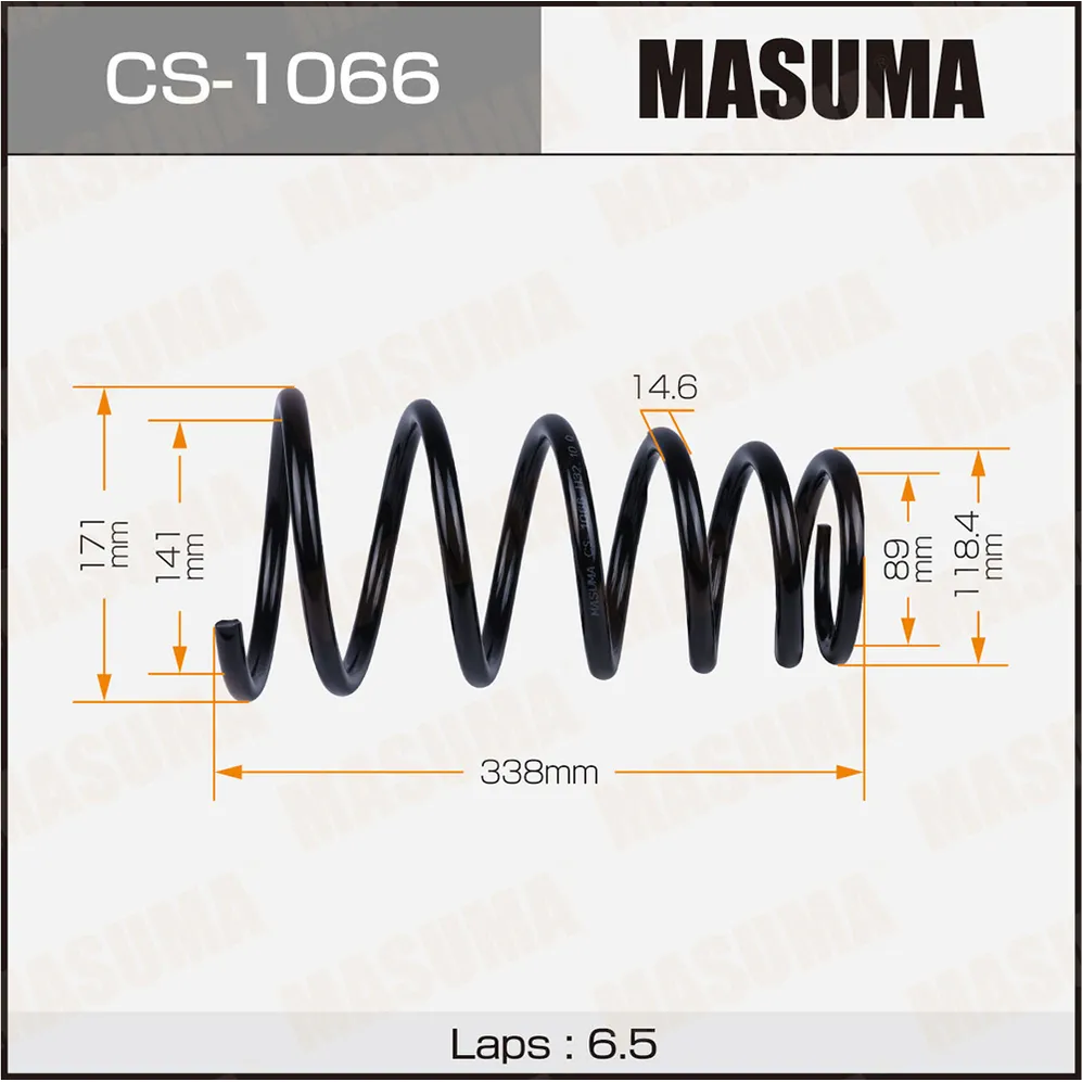 Пружина задняя TOYOTA HARRIER MASUMA CS-1066