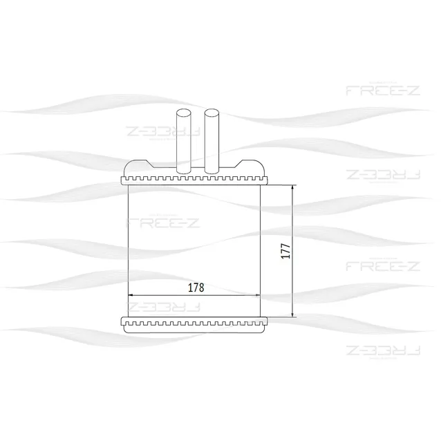 Радиатор отопителя DAEWOO Lanos/Nubira 97->ZAZ Sens 02-> FREE-Z KW0254