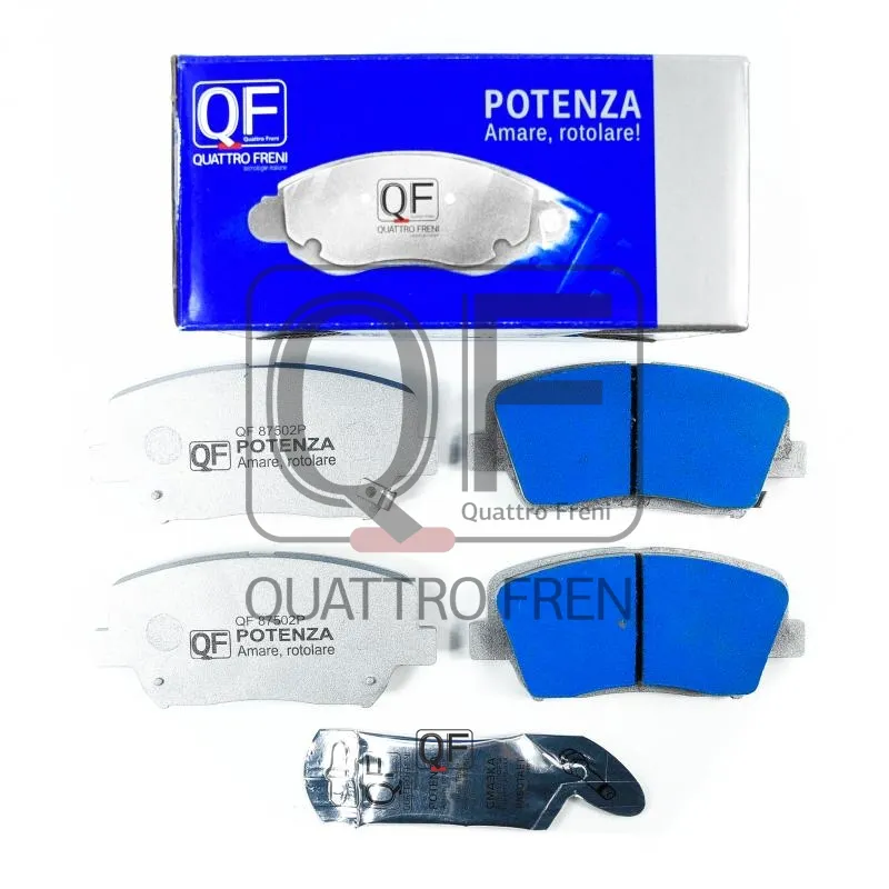 КОЛОДКИ ТОРМОЗНЫЕ ПЕРЕДНИЕ POTENZA PREMIUM SERIES, QF87502P QUATTRO FRENI QF87502P