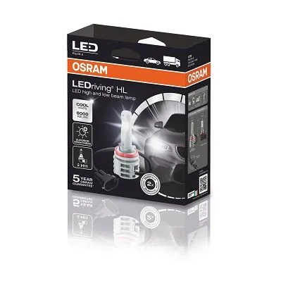 Лампа светодиодная 12V H8/H11/H16 14W PGJ19-2 6000K OSRAM LEDRIVING 2 шт. картон 67211CW