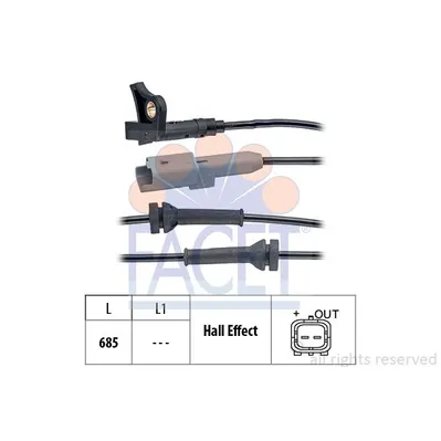Датчик АБС FACET 210035