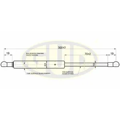 АМОРТИЗАТОР БАГАЖНИКА VW JETTA III (1K2) 0805- 710N L30070MM