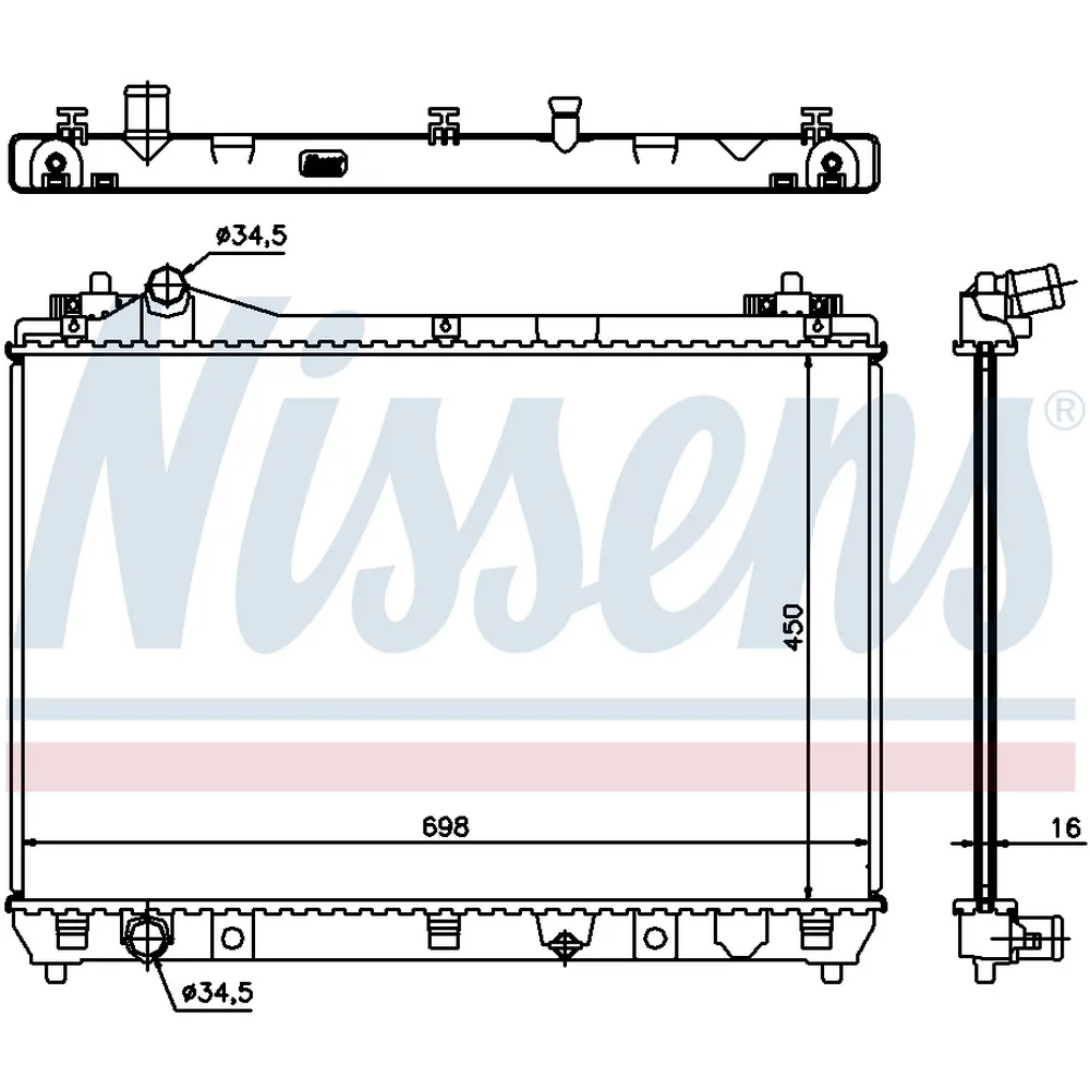 Радиатор основной NISSENS 64200