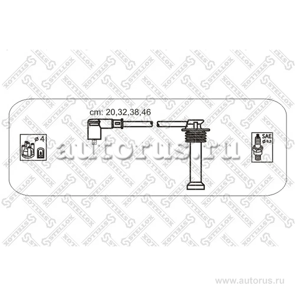 К-кт проводов Ford Escort/Fiesta/Mondeo 16V 97> STELLOX 10-38143-SX